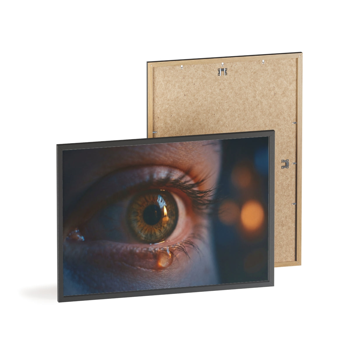 Poster mit Holzrahmen – Eye Art