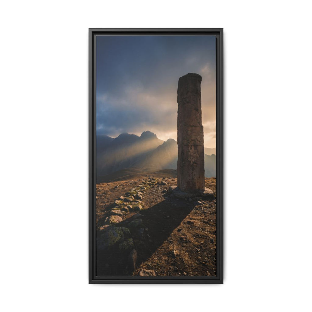 Framed Matte Canvas - Sun Peak