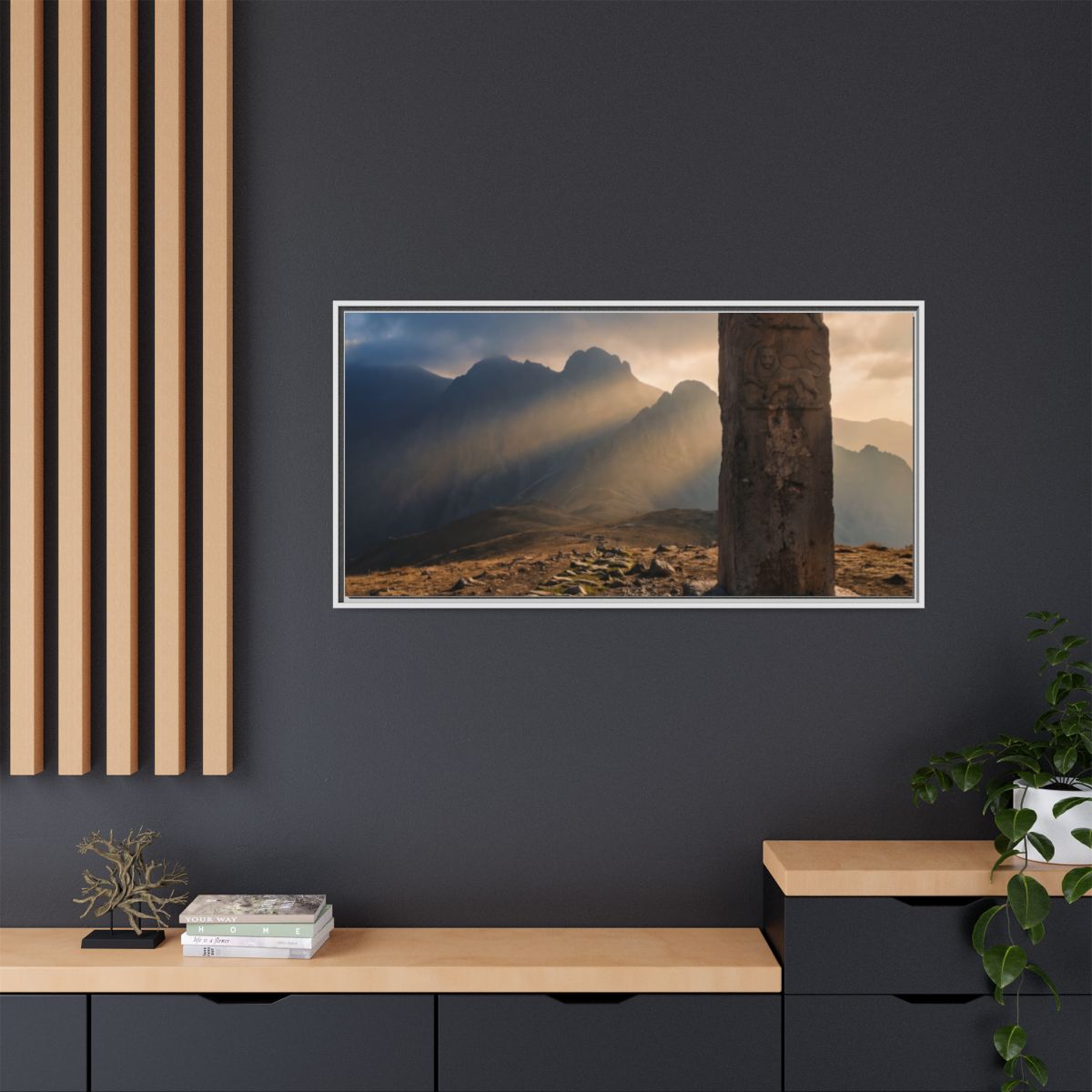 Framed Matte Canvas - Sun Peak
