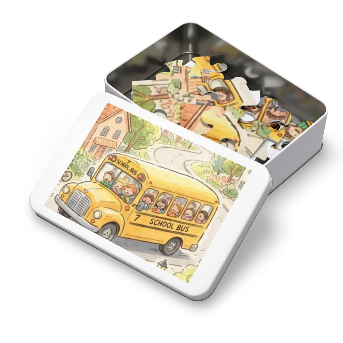 Jigsaw Puzzle with Tin - Storybook Village (30, 110, 252......
