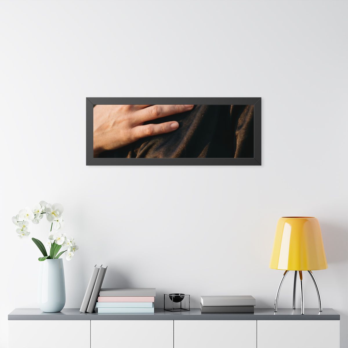 Framed Horizontal Poster - Sunset Satin — Black (14×11... |...