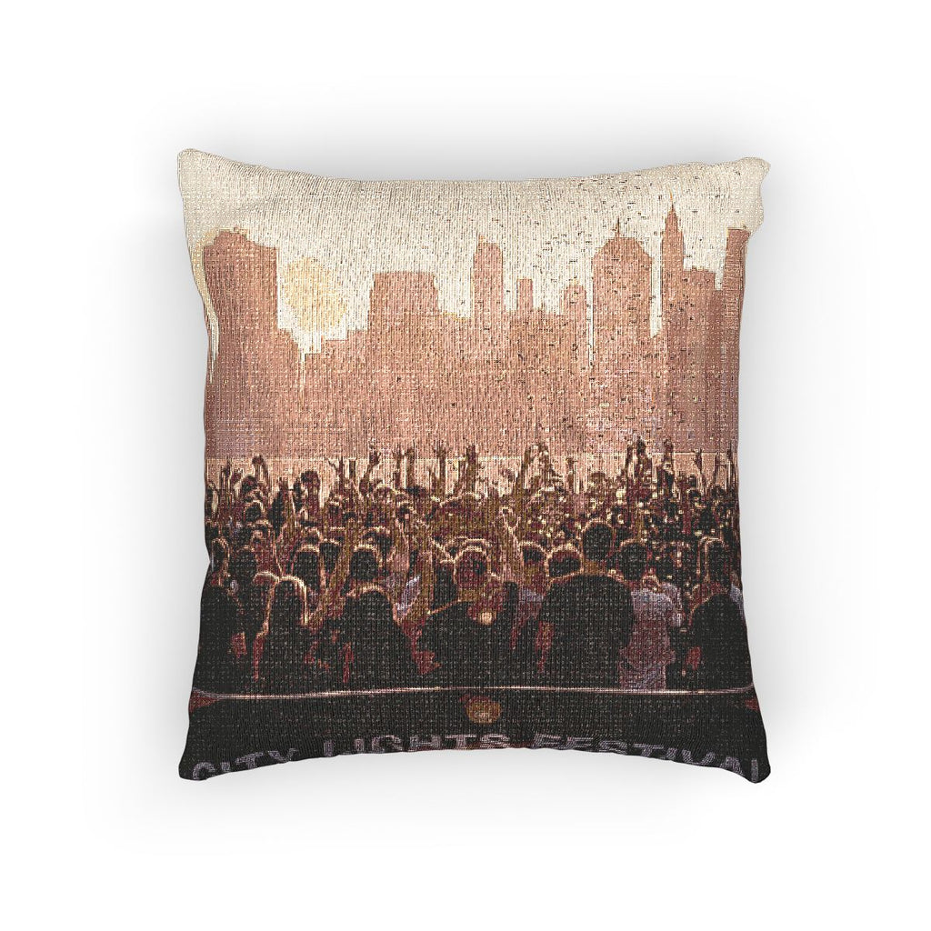 Woven Pillow - City Lights Festival | Echovira Gallery