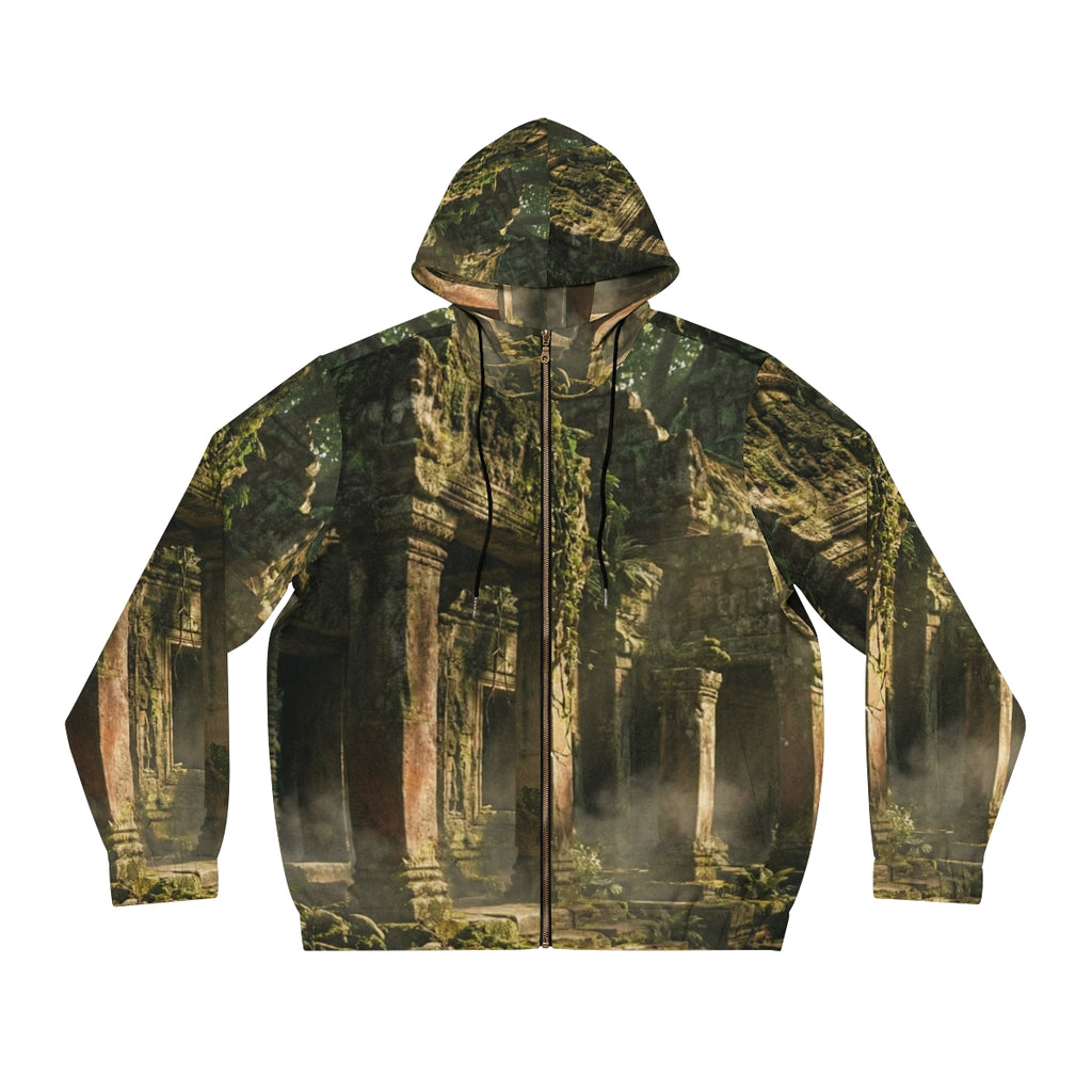 Men's Full-Zip Hoodie - Ancient Haven | Echovira Gallery