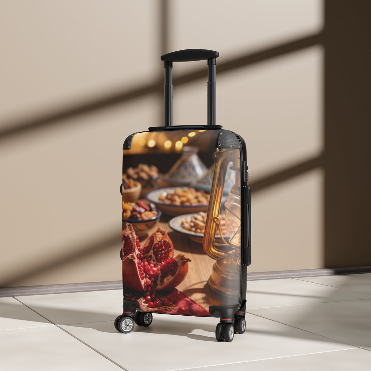Suitcase - Golden Pomegranate Still Life | Echovira Gallery