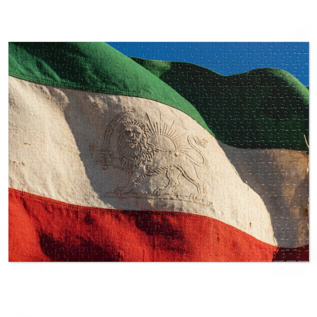 Jigsaw Puzzle with Tin - Flag