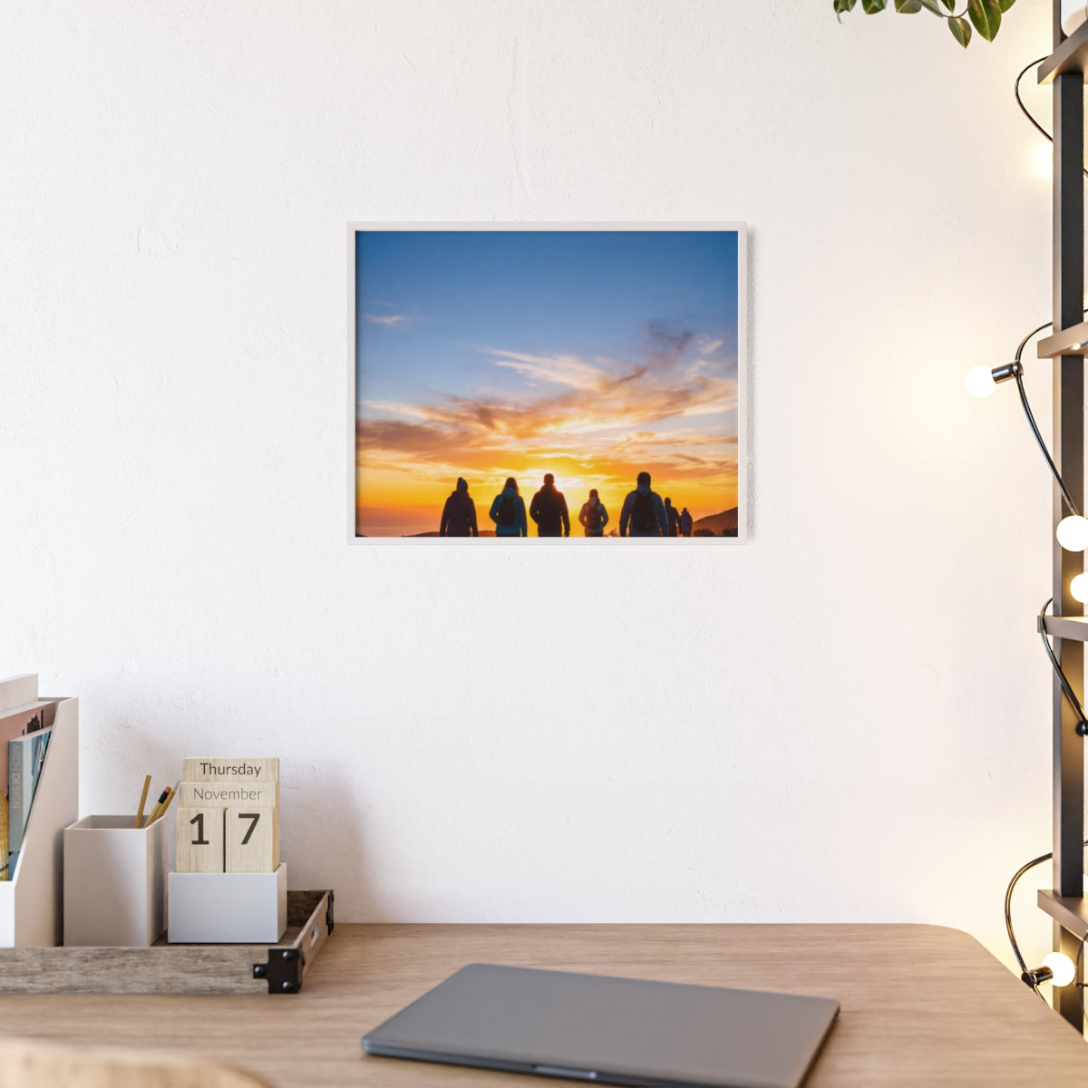 Posters with Wooden Frame - Sunrise Journey