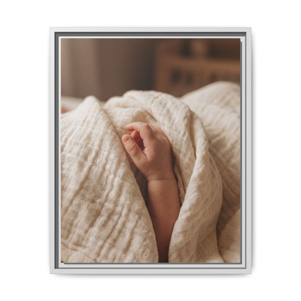 Matte Canvas, Framed - Neutral Nursery