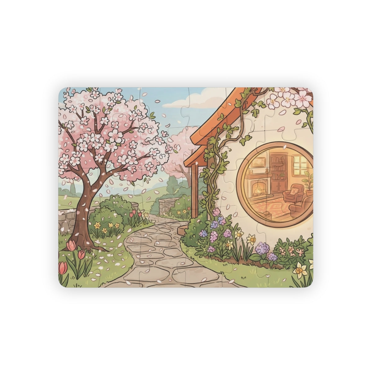 Kids' Puzzle 30-Piece - Blossom Cottage Fun | Echovira...