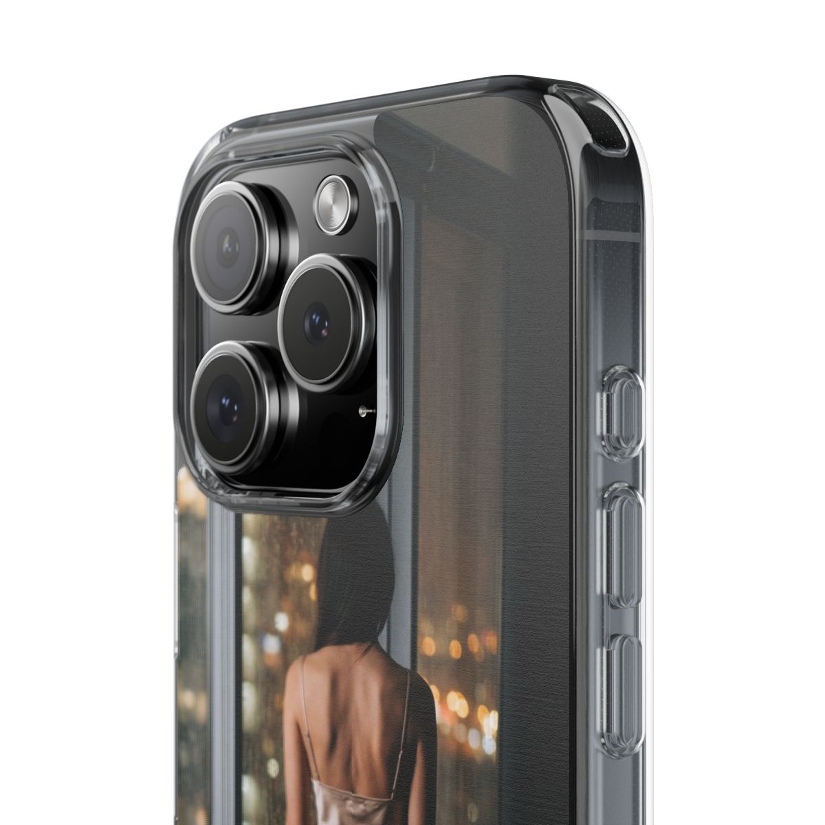 Clear Impact-Resistant Cases - Midnight Rain Clear Phone......