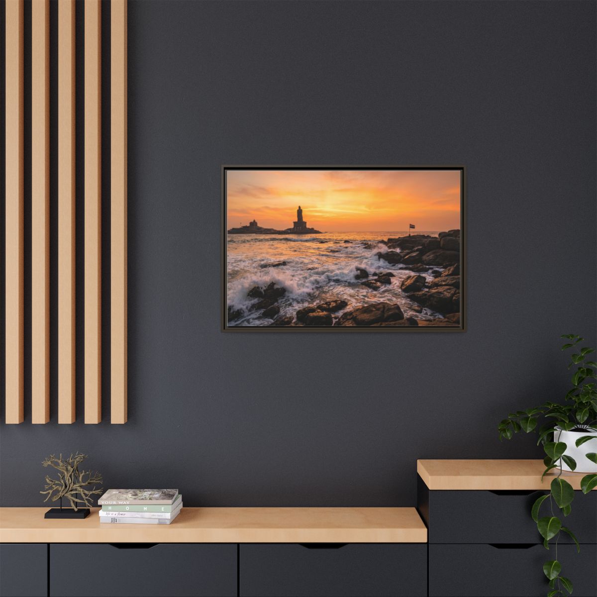 Framed Matte Canvas - Majestic Golden Coast