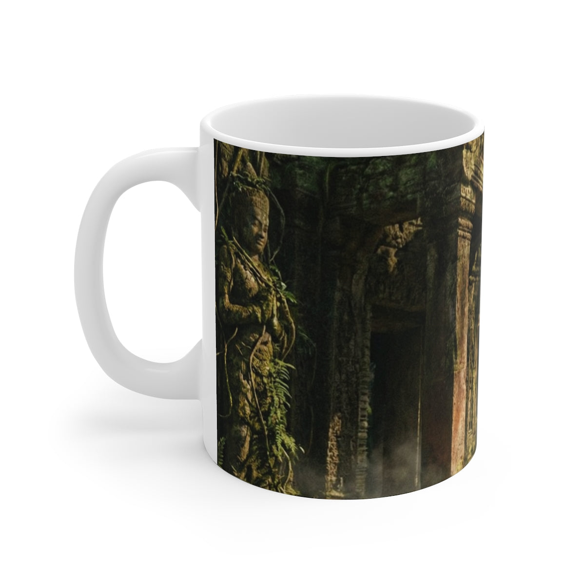 11oz White Mug - Ancient Sanctuary Morning | Echovira...