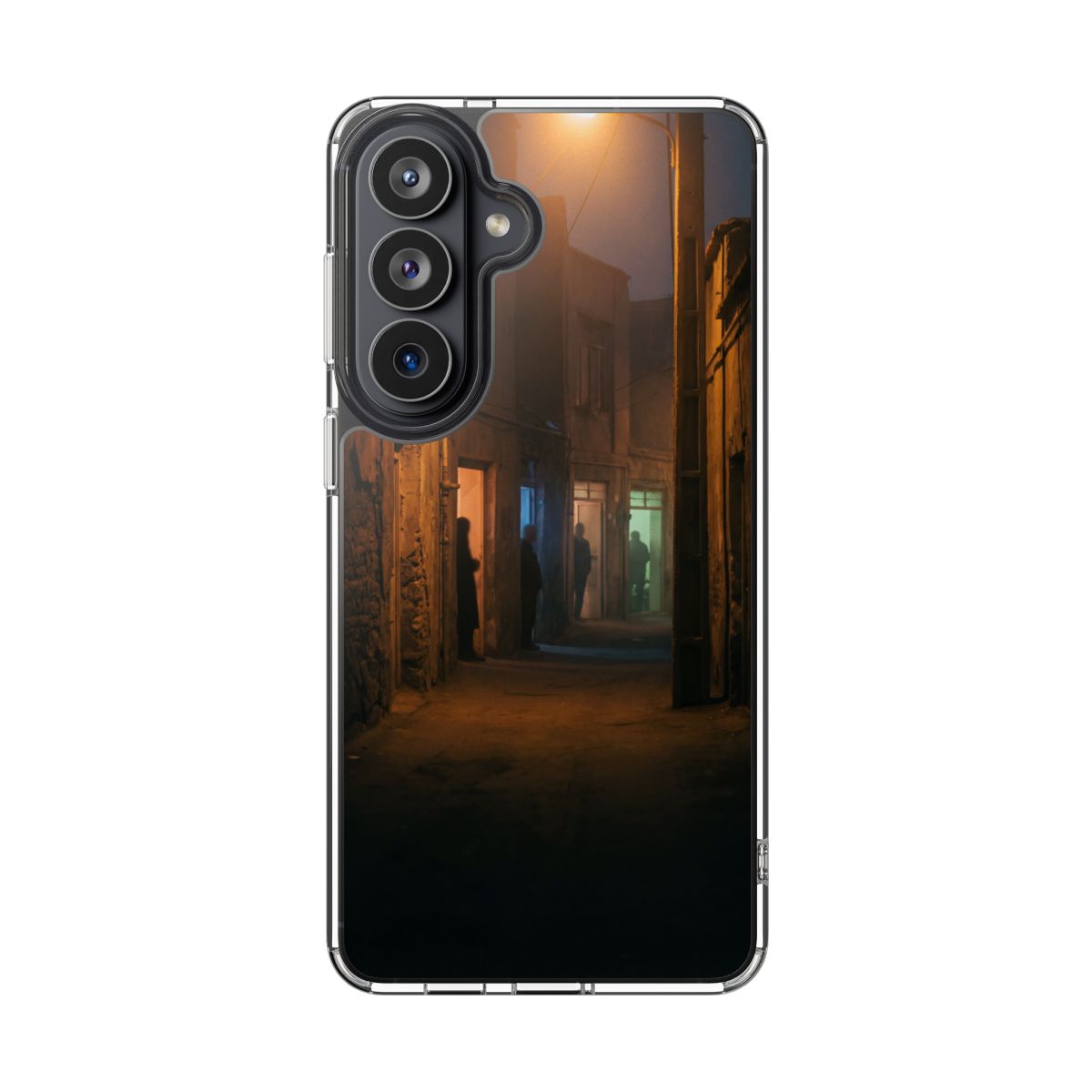 Clear Impact-Resistant Case - Night Alley iPhone Glow |...