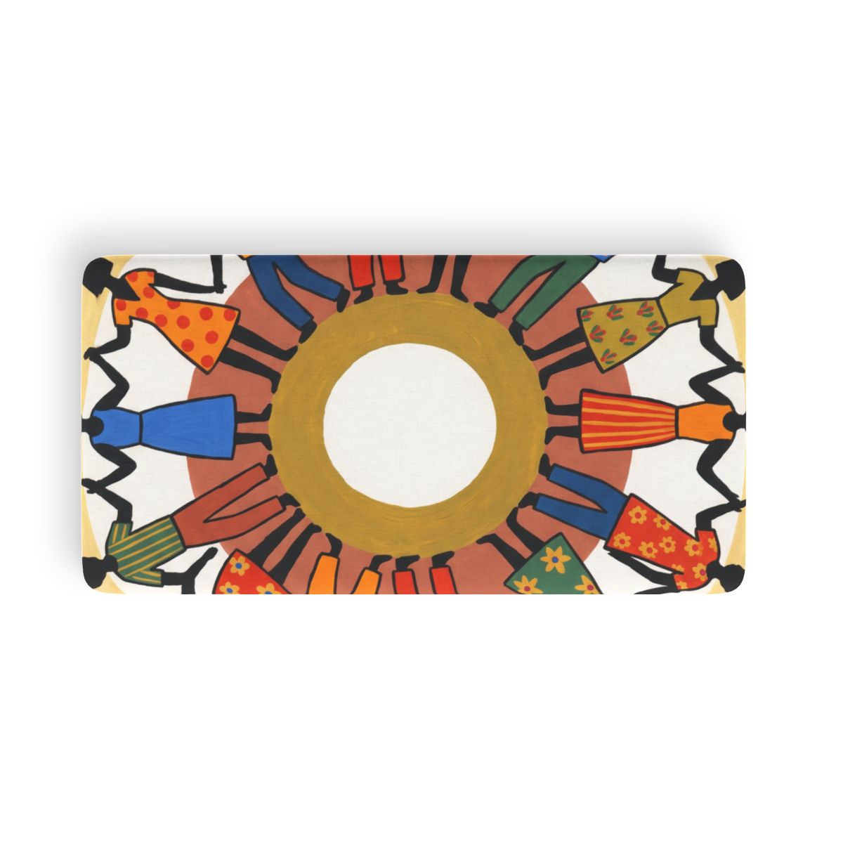 Fitted Sheet - Unity Mandala Folk Art | Echovira Gallery