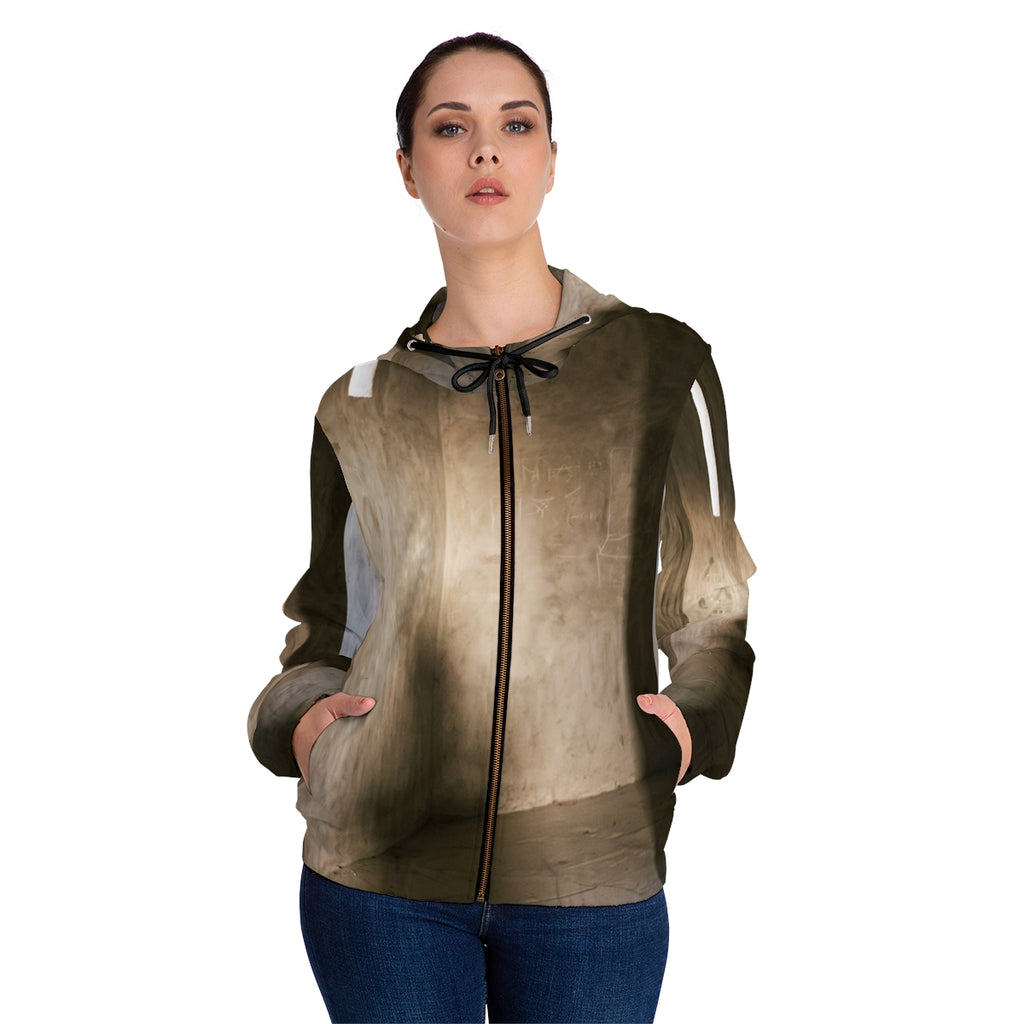 Women's Full-Zip Hoodie - Shadows of the Citadel moody... |...
