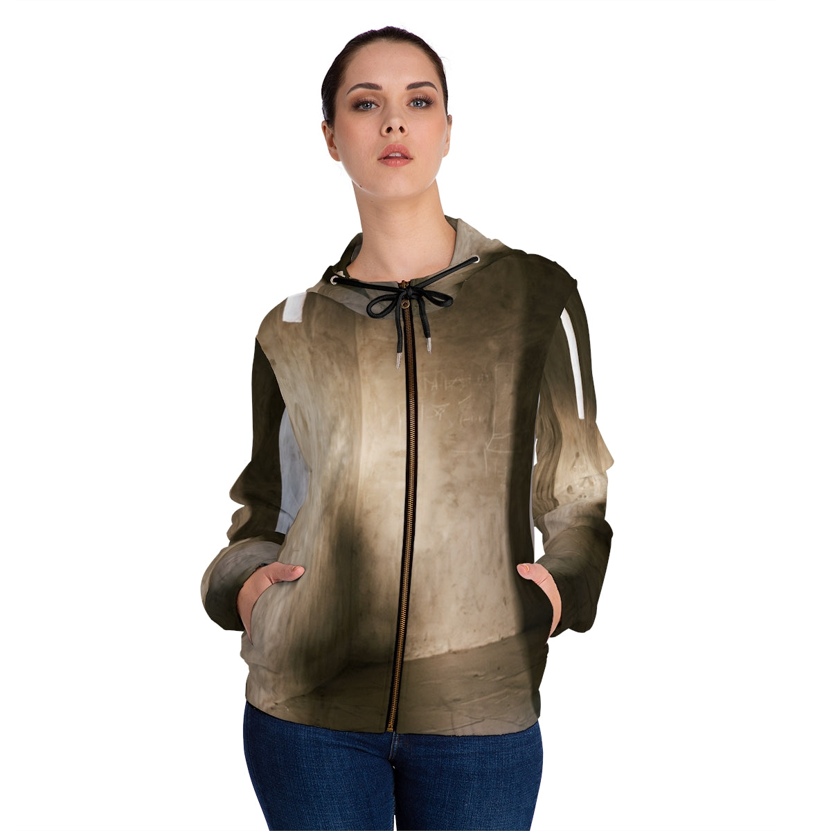 Women's Full-Zip Hoodie - Shadows of the Citadel moody... |...