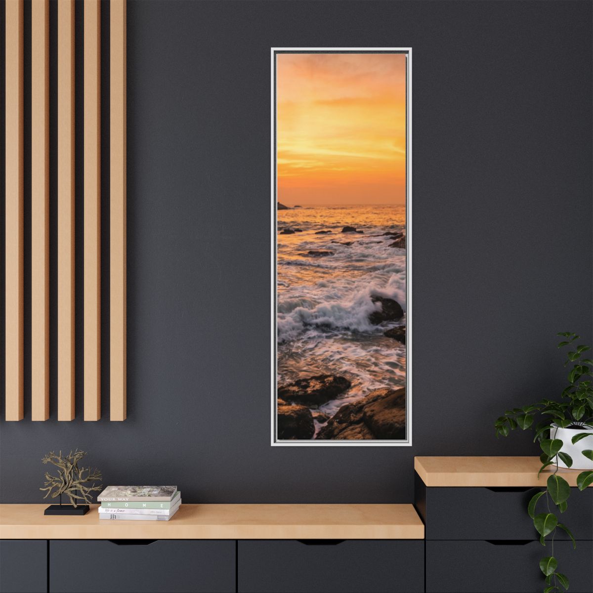 Framed Matte Canvas - Majestic Golden Coast