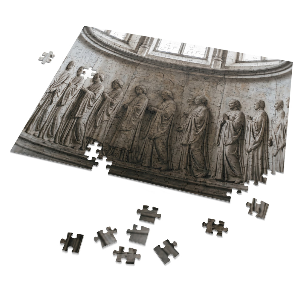 Jigsaw Puzzle with Tin - Gothic Frieze Procession Wall Decor...