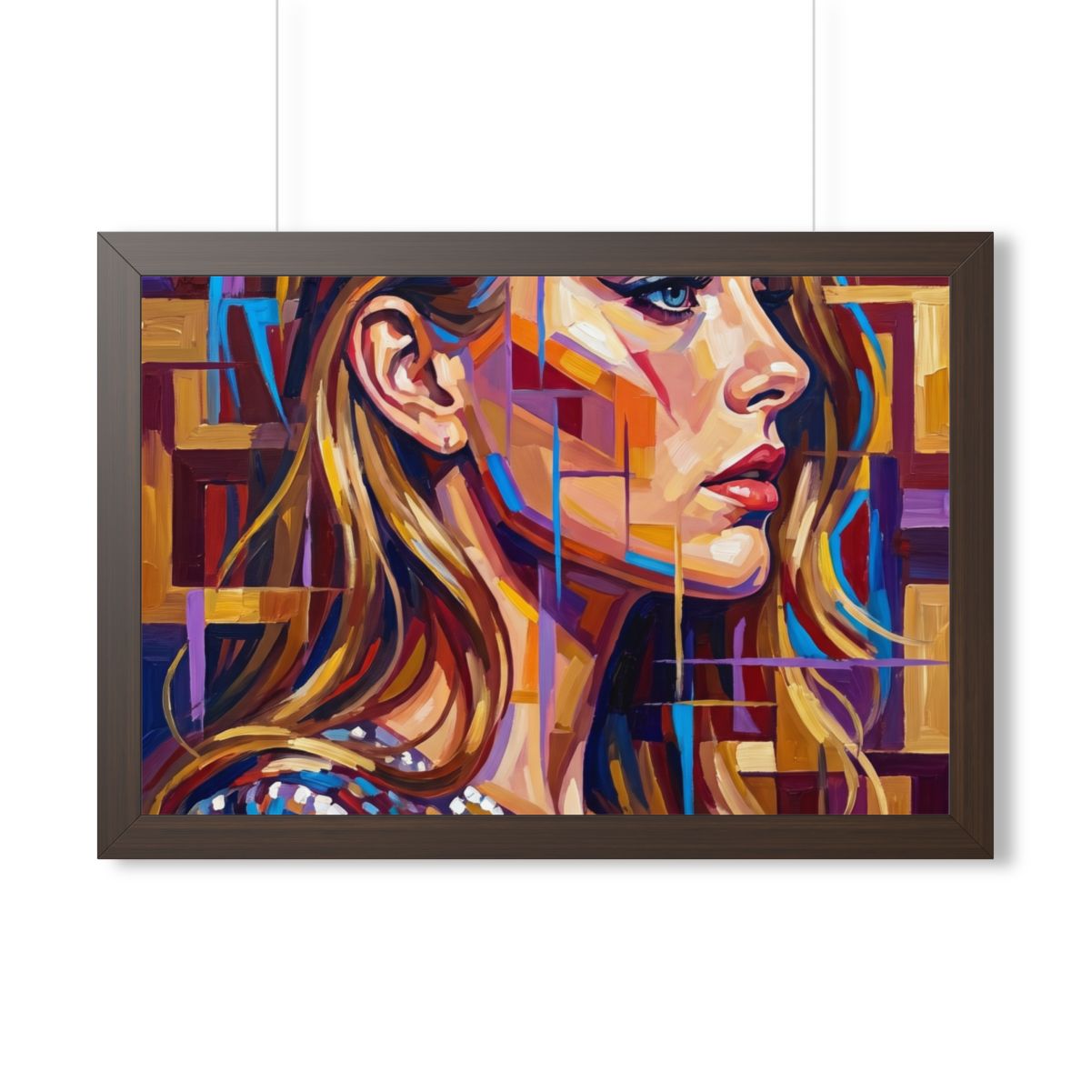 Framed Horizontal Poster - Shattered Elegance (14×11, 16×12...
