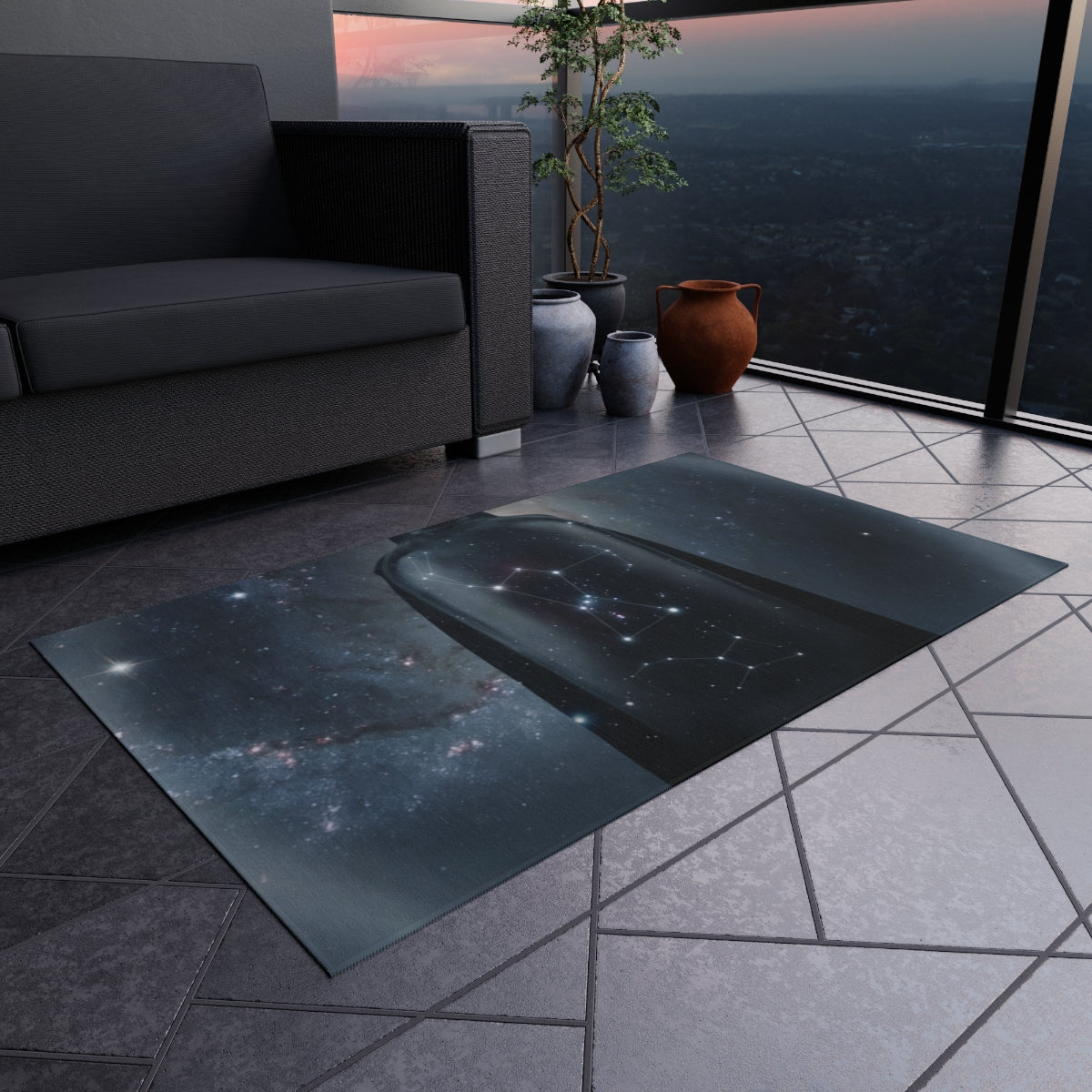 Outdoor Rug - Orion Constellation Deck | Echovira Gallery