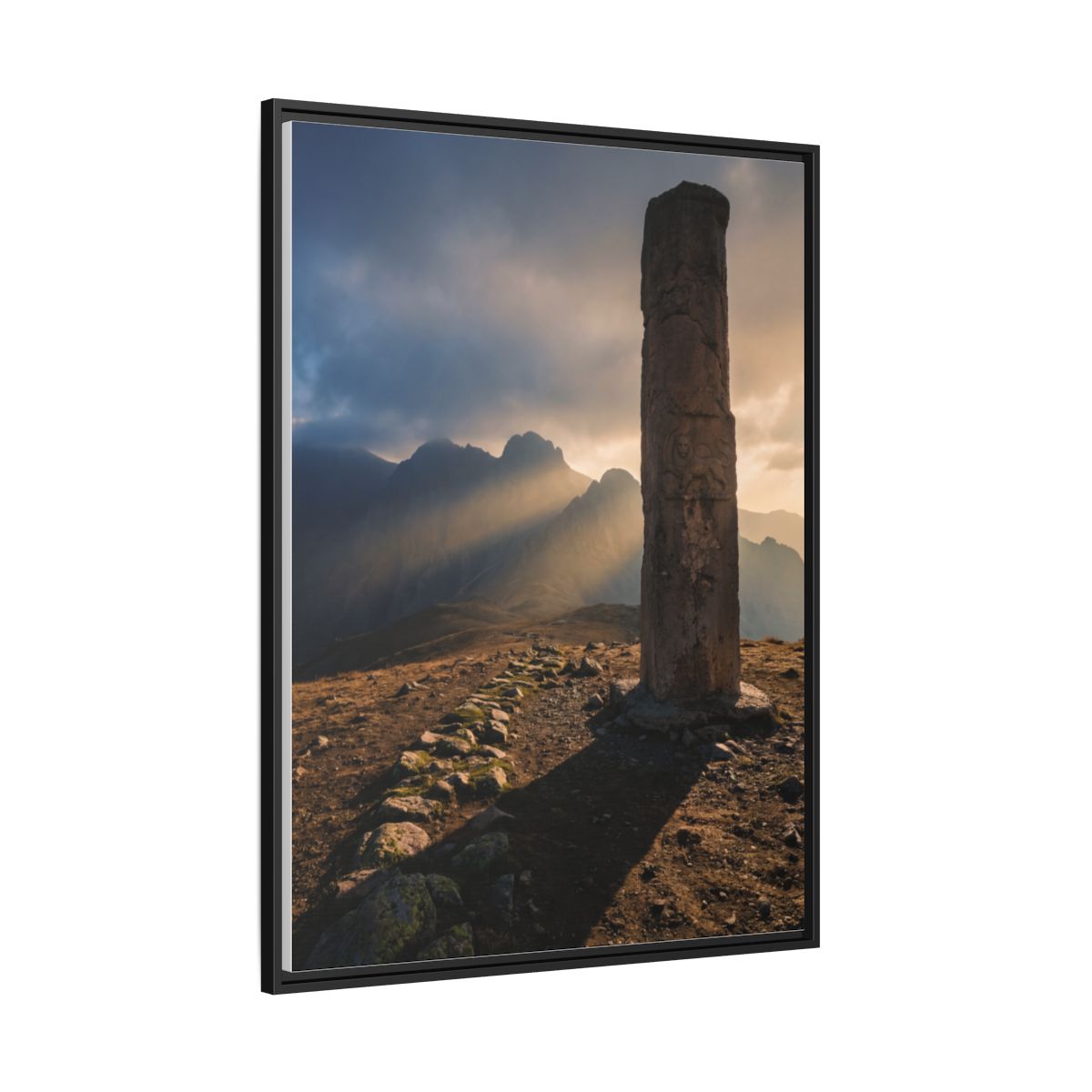 Framed Matte Canvas - Sun Peak