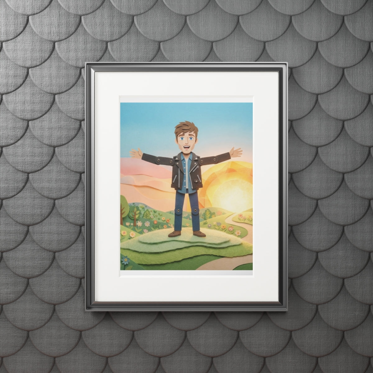 Fine Art Print - Sunny Meadow Paper Frame — Portrait (11×14...