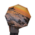 Foldable Umbrella - Golden Ocean Storm