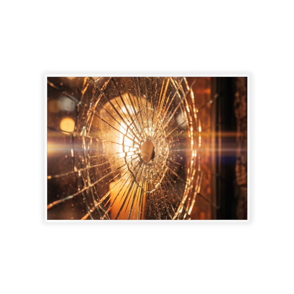 Posters with Wooden Frame - Fractured Light Shattered Glass... — Landscape (11.7×8.3, 8.3×11.7, 16×12, 12×16, 16.5×11.7, 11.7×16.5, 20×16, 16×20, 28×20 & 20×28)