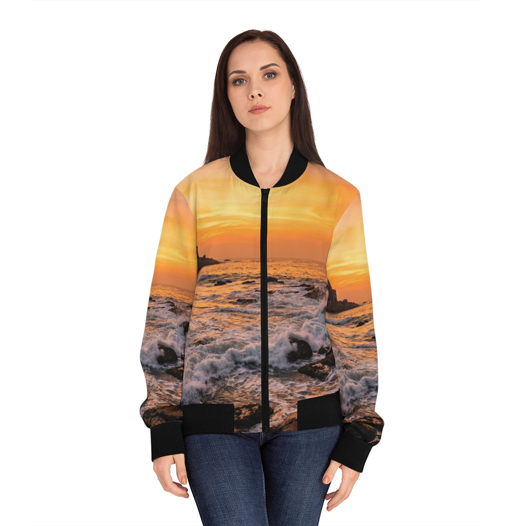Women's Bomber Jacket - Majestic Dawn