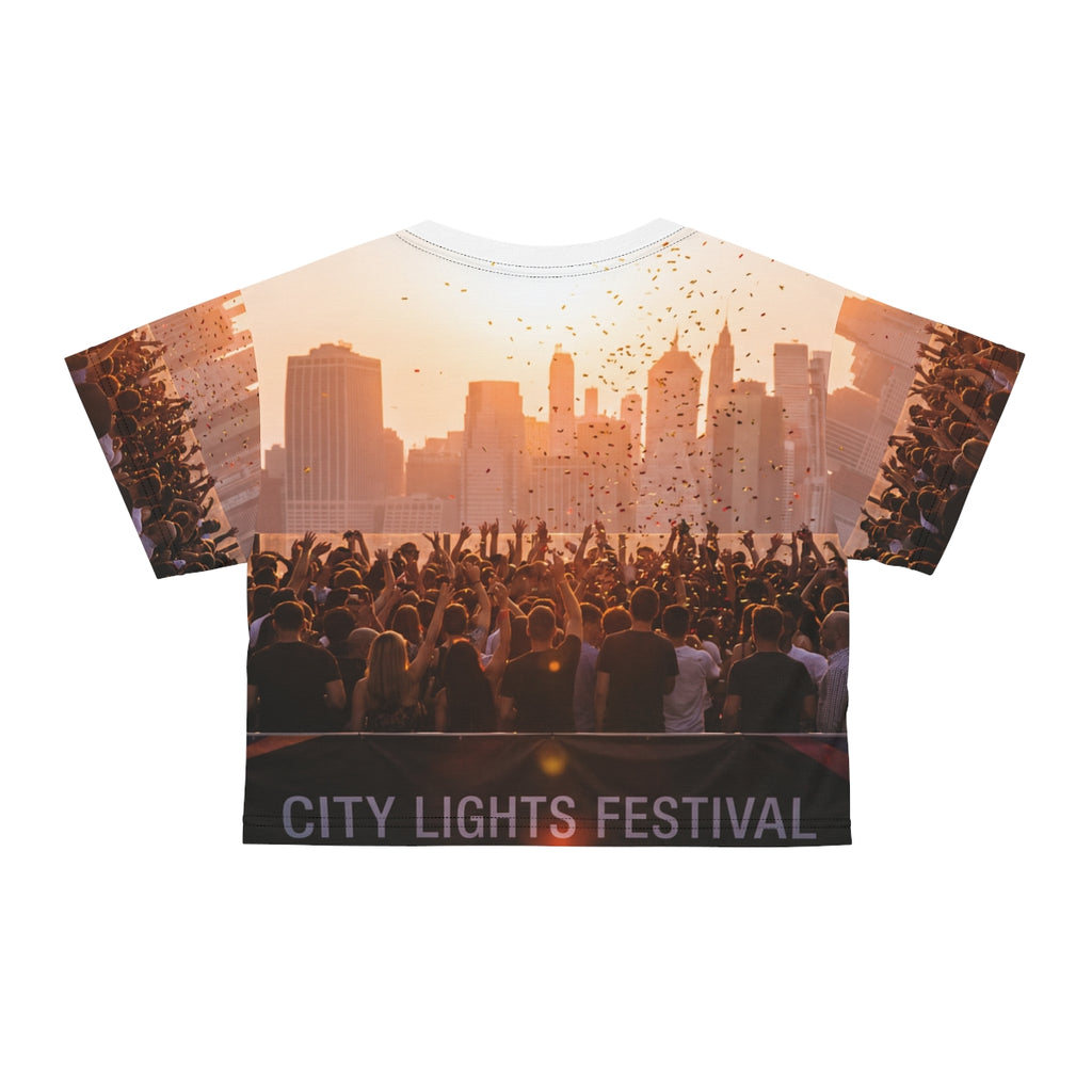 Crop Tee - City Lights Festival | Echovira Gallery