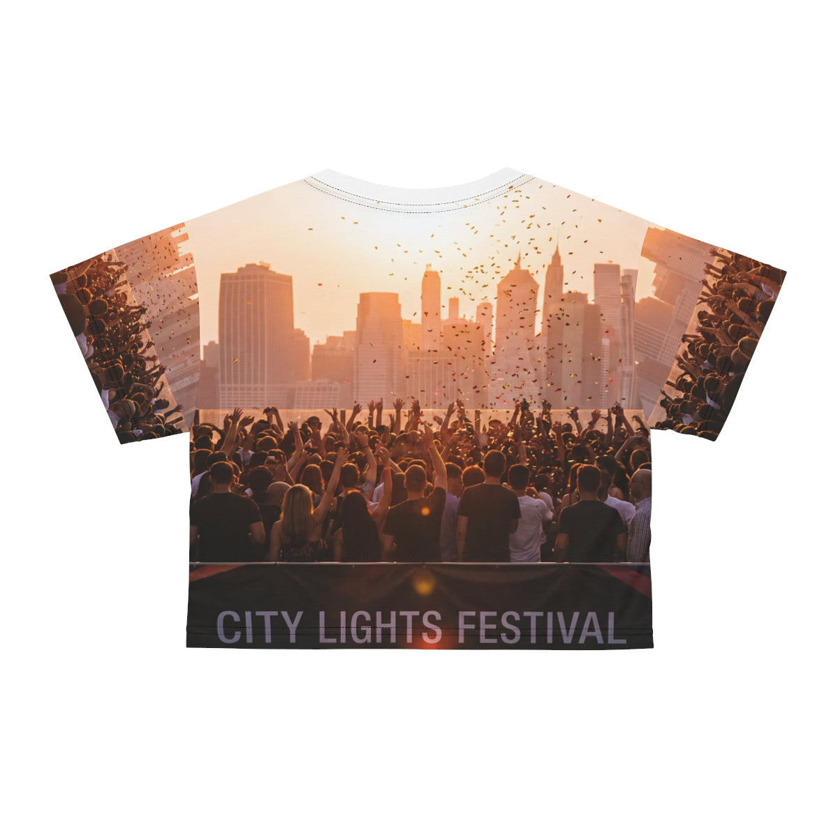 Crop Tee - City Lights Festival | Echovira Gallery