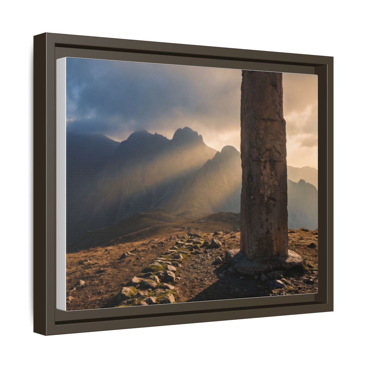 Framed Matte Canvas - Sun Peak
