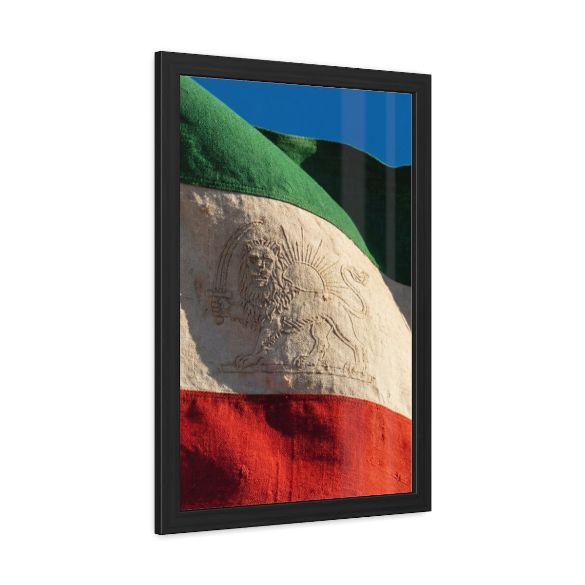 Framed Wall Art - Heritage Flag — Portrait