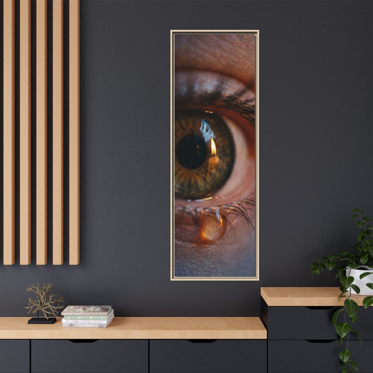 Matte Canvas, Framed - Luminous Tear