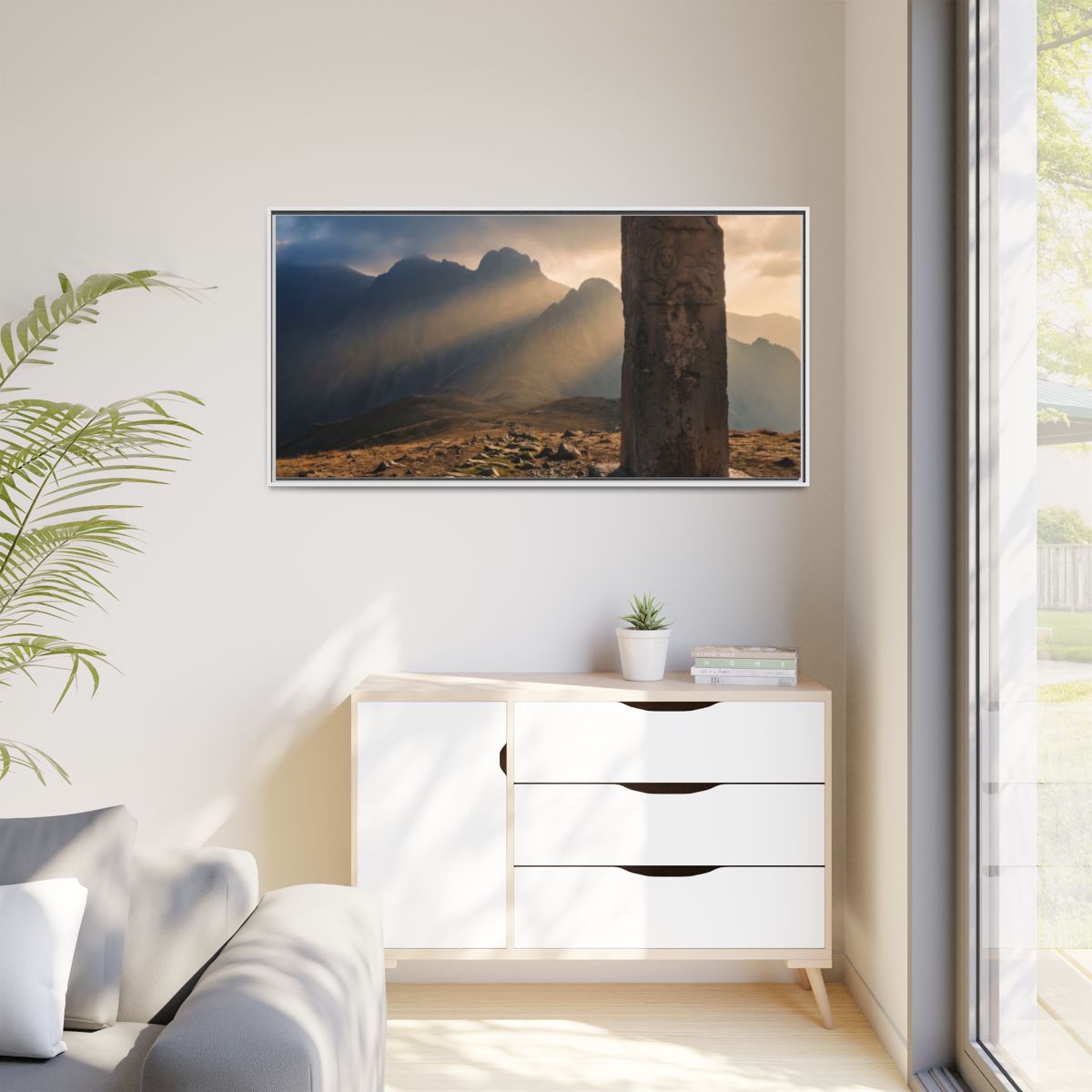 Matte Canvas, Framed - Mystic Monolith Ancient Persian... |...