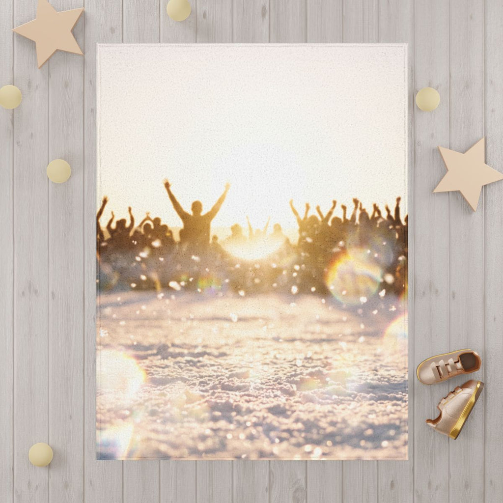Golden Hour Crowd Toddler Blanket