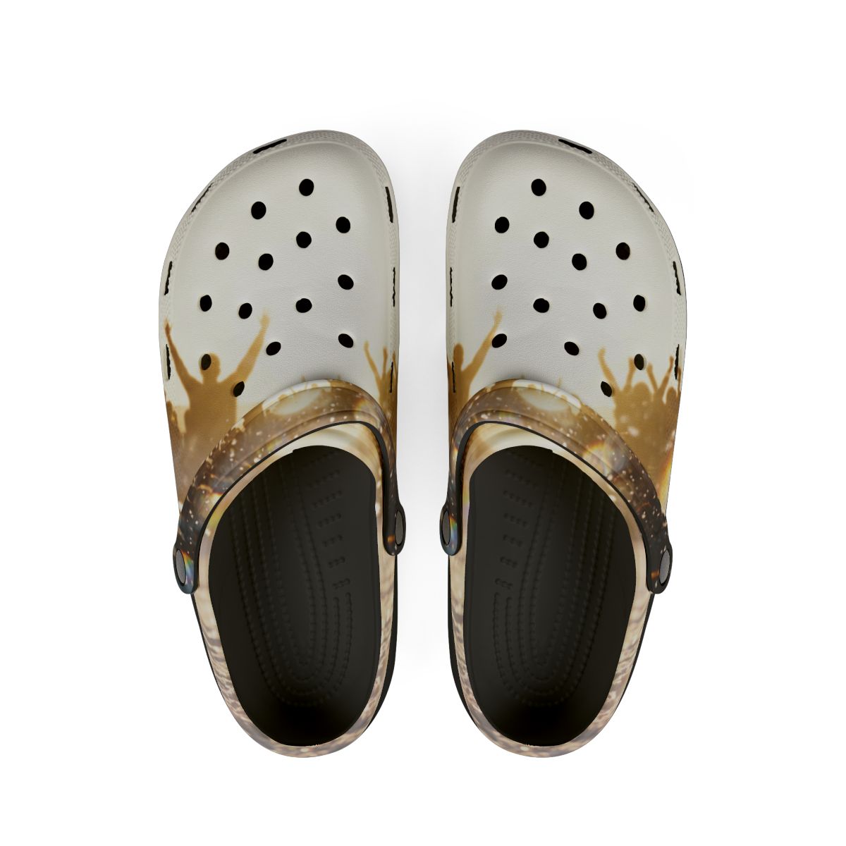 Women's EVA Foam Rubber Shoes with Golden Hour Art