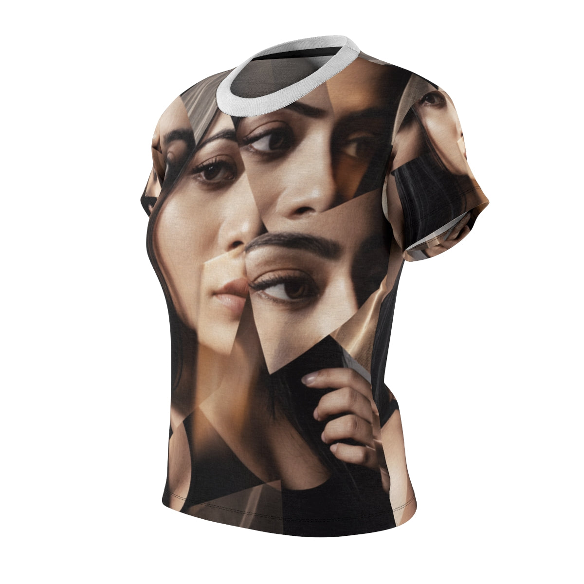Women's Cut & Sew Tee Abstract Veil Portrait
