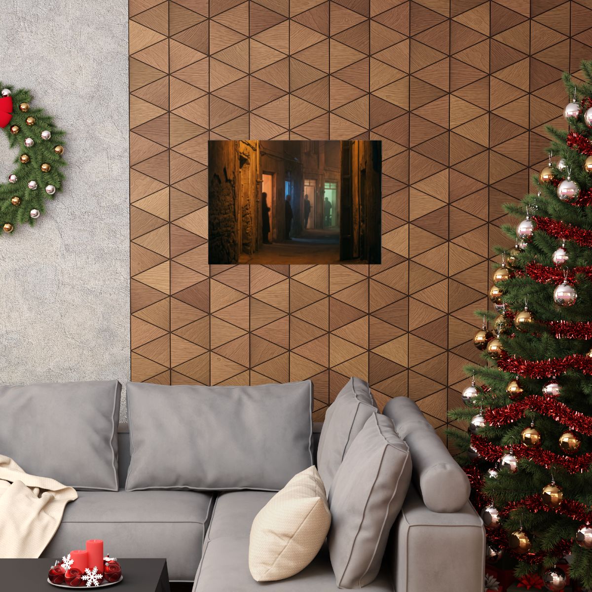 Matte Horizontal Posters - Shadowed Alleyway Mystery Art......