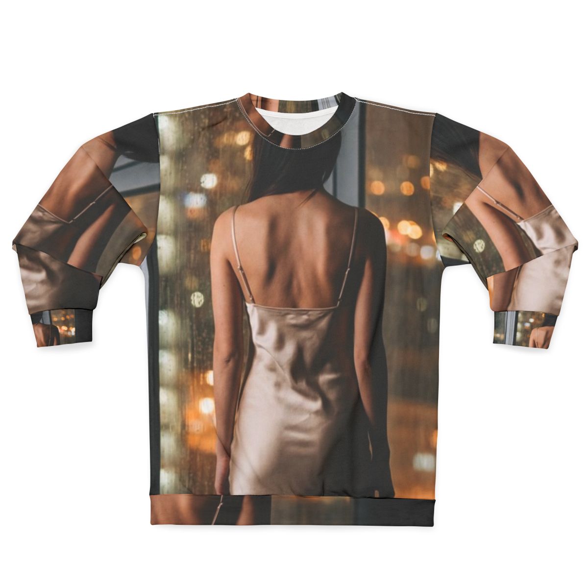 Unisex Sweatshirt - Rainy City Lights | Echovira Gallery