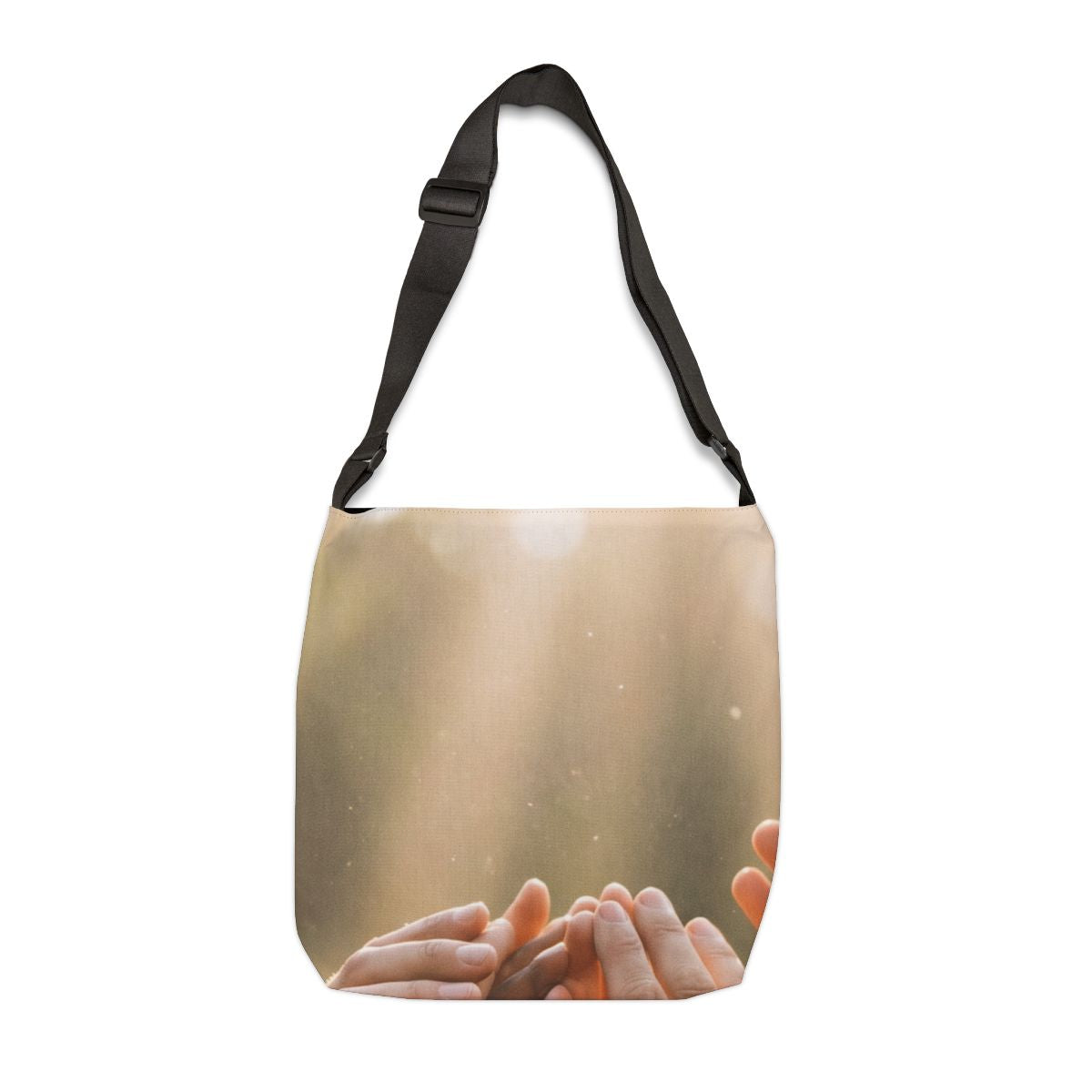Adjustable Tote Bag - Golden Rays of Unity Wall Art |...