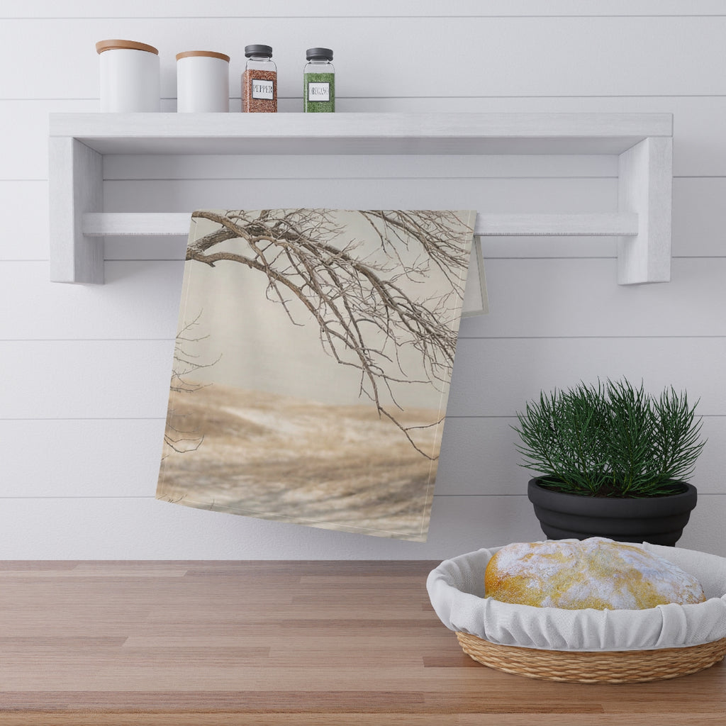 Tea Towels - Winter Branch Solitude Landscape | Echovira...