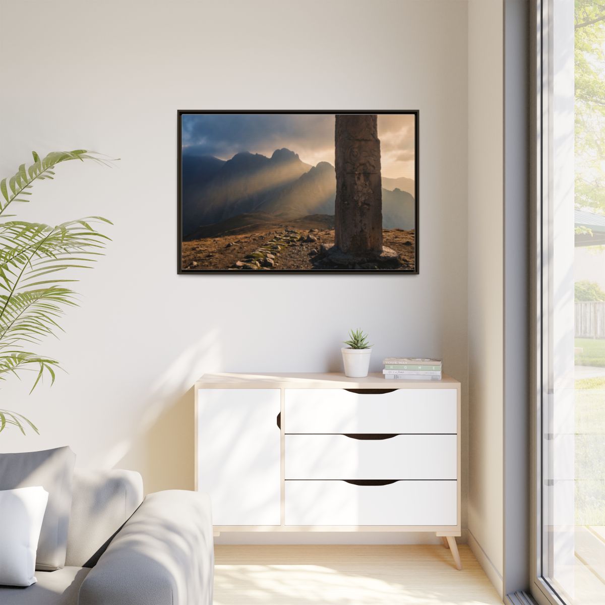 Matte Canvas, Framed - Mystic Monolith Ancient Persian... |...