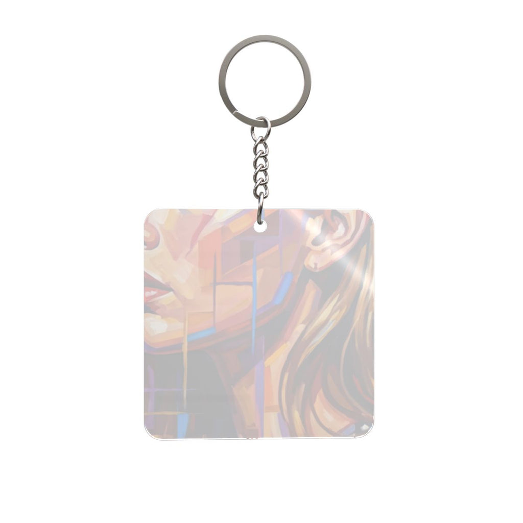 Square Keychain - Shattered Elegance | Echovira Gallery