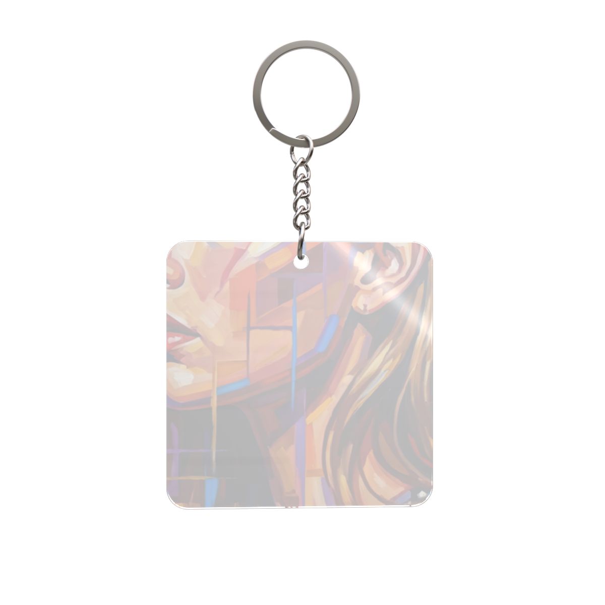 Square Keychain - Shattered Elegance | Echovira Gallery