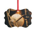 Acrylic Ornament - Vintage Saxophone Closeup - Golden Jazz...