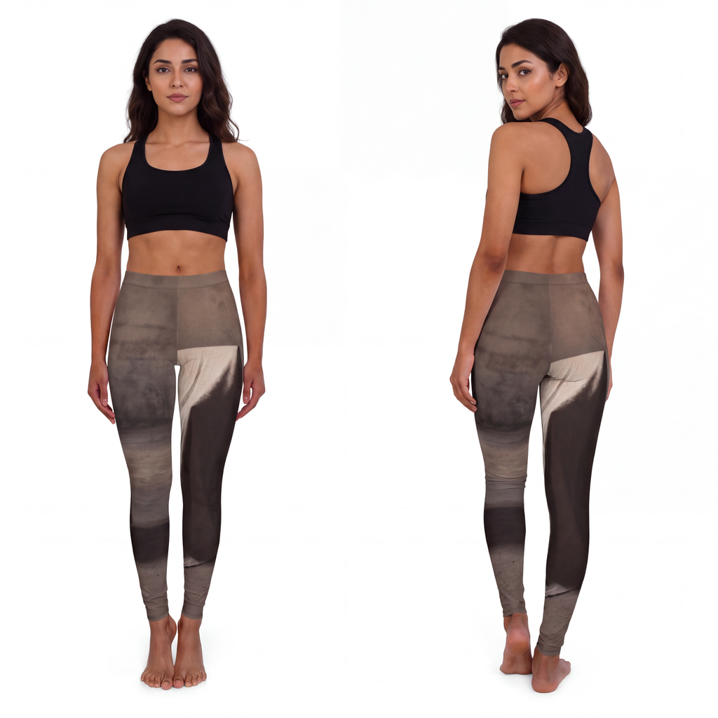 Women's Casual Spandex Leggings - Draped Silence Still Life...