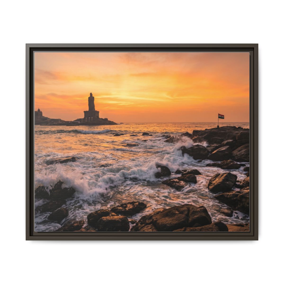 Framed Matte Canvas - Majestic Golden Coast