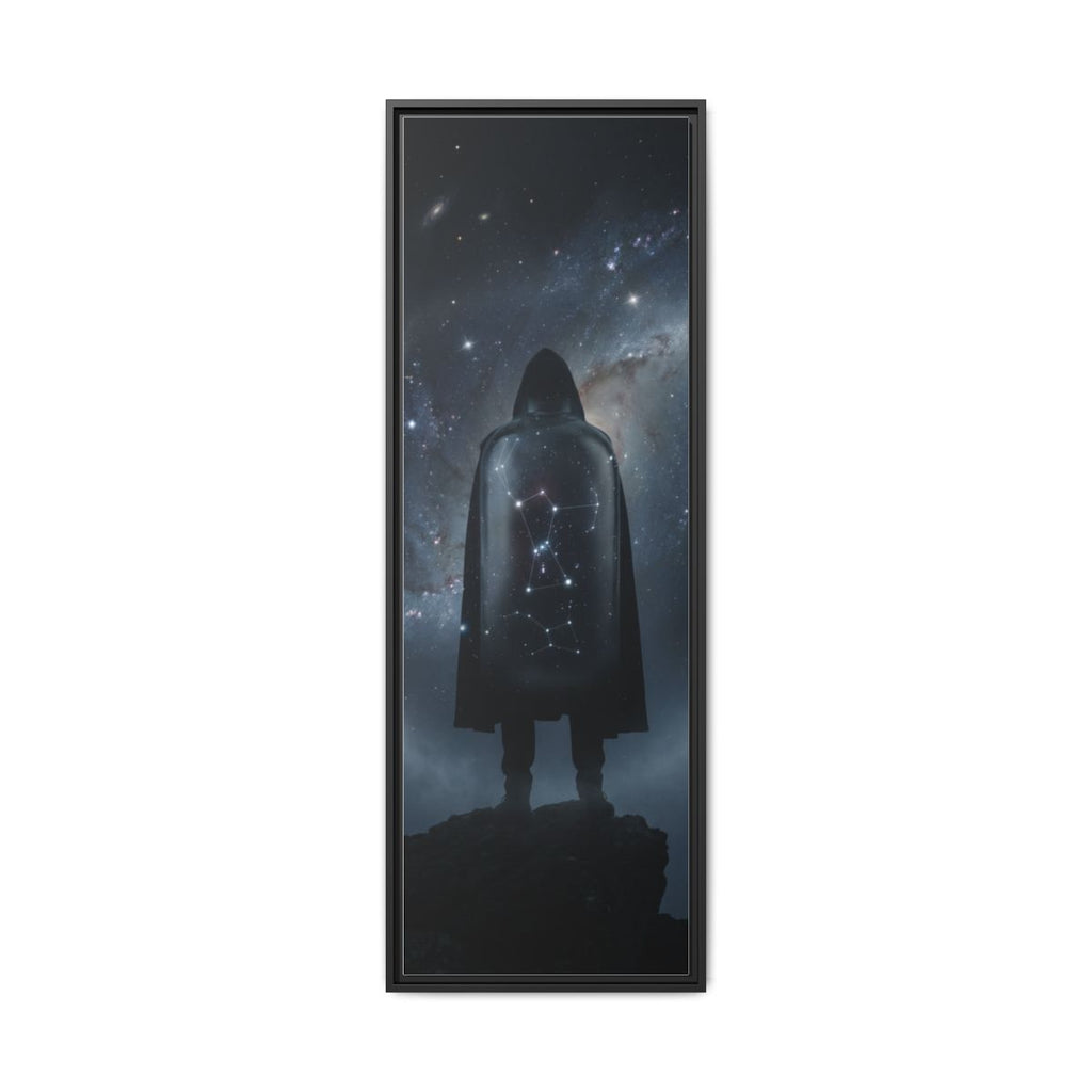 Framed Matte Canvas - Cosmic Sentinel — Black / 1.25" (8×10, 9×12, 11×14, 12×16, 10×20, 12×18, 16×20, 16×24, 18×24, 12×36, 20×24, 16×32, 20×30, 24×30, 24×32, 16×48, 24×36, 24×48, 30×40, 20×60, 32×48, 30×60 & 40×60)