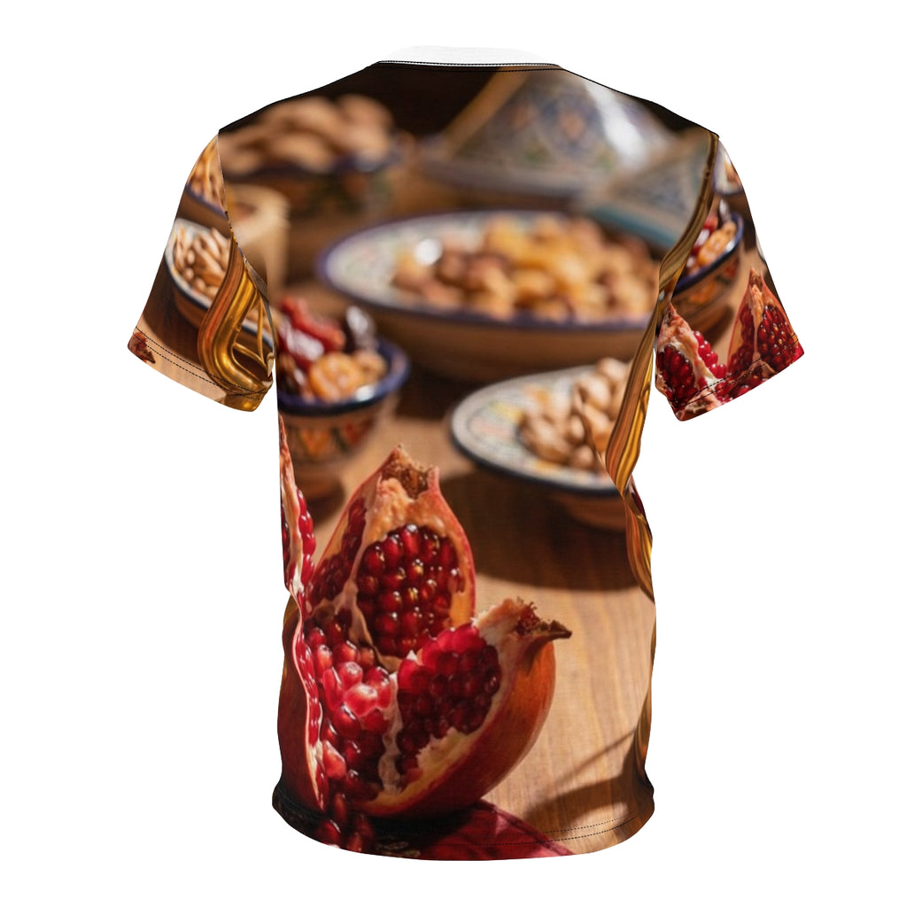 Unisex Cut & Sew Tee - Amber Lantern Feast | Echovira...