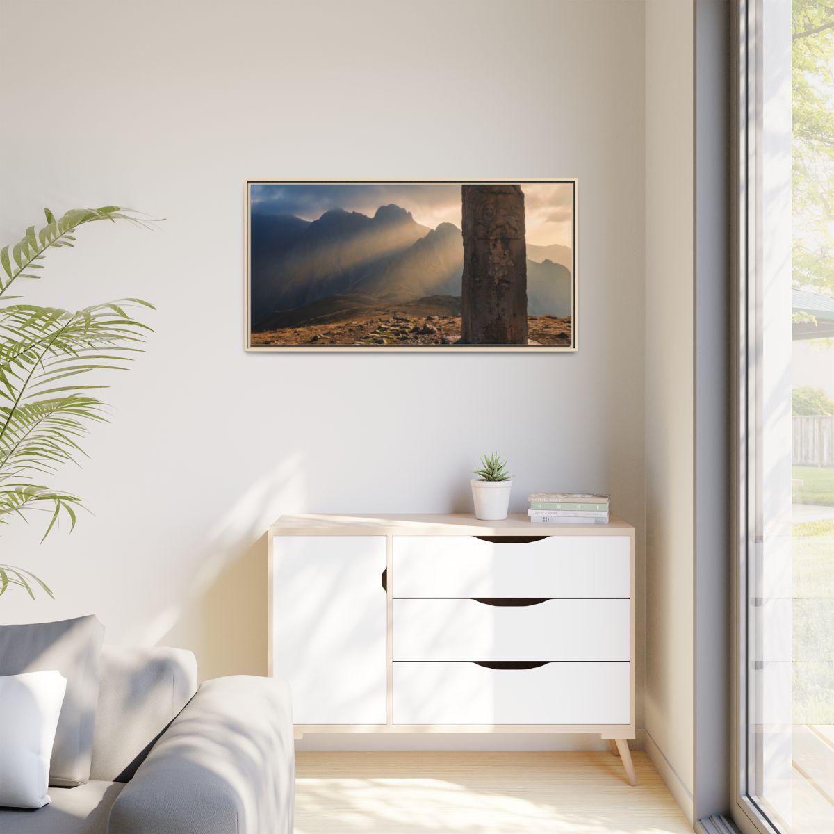 Matte Canvas, Framed - Mystic Monolith Ancient Persian... |...